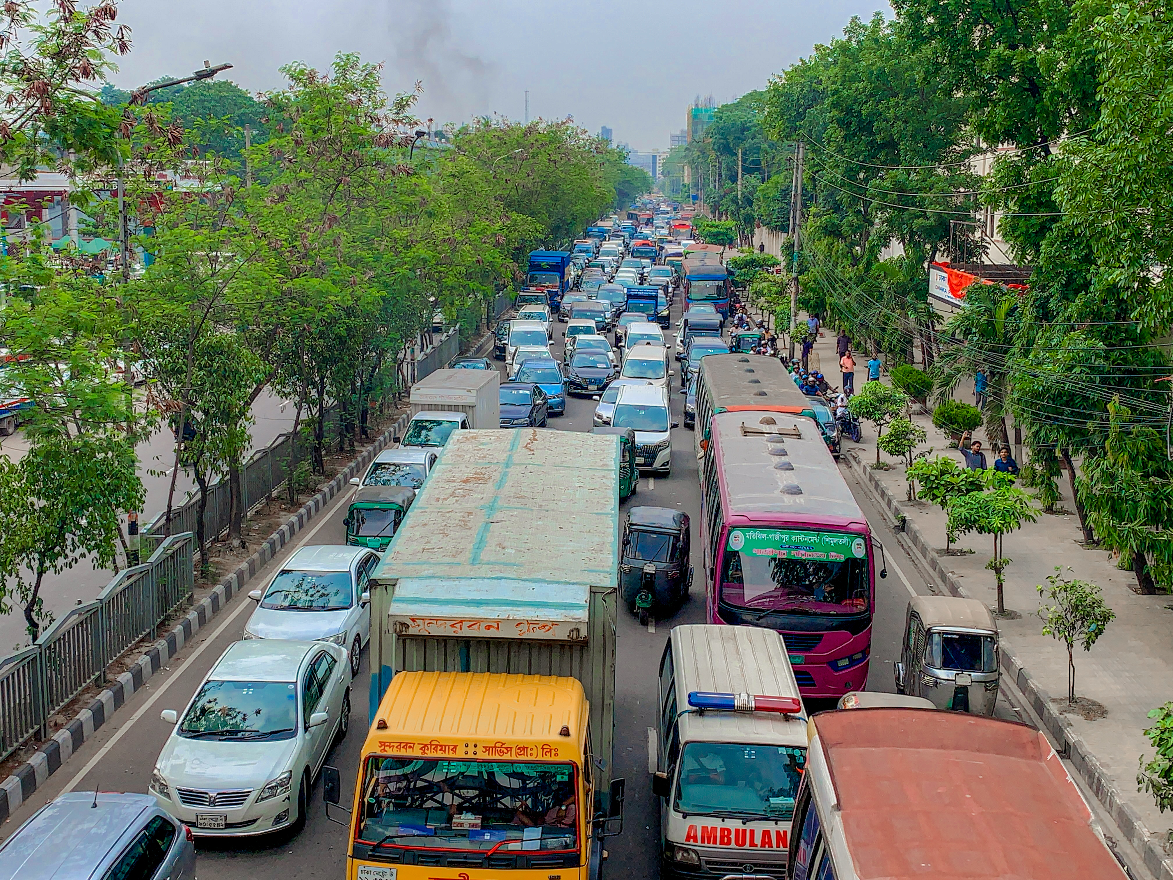 Traffic jam in Tejgaon, Dhaka